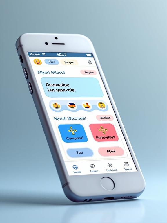 App de aprendizaje bilingüe en teléfono